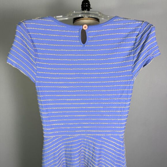 Matilda Jane Exploration Dress, Women's Sz XS, Periwinkle Blue & Gray Stripes - Picture 8 of 15